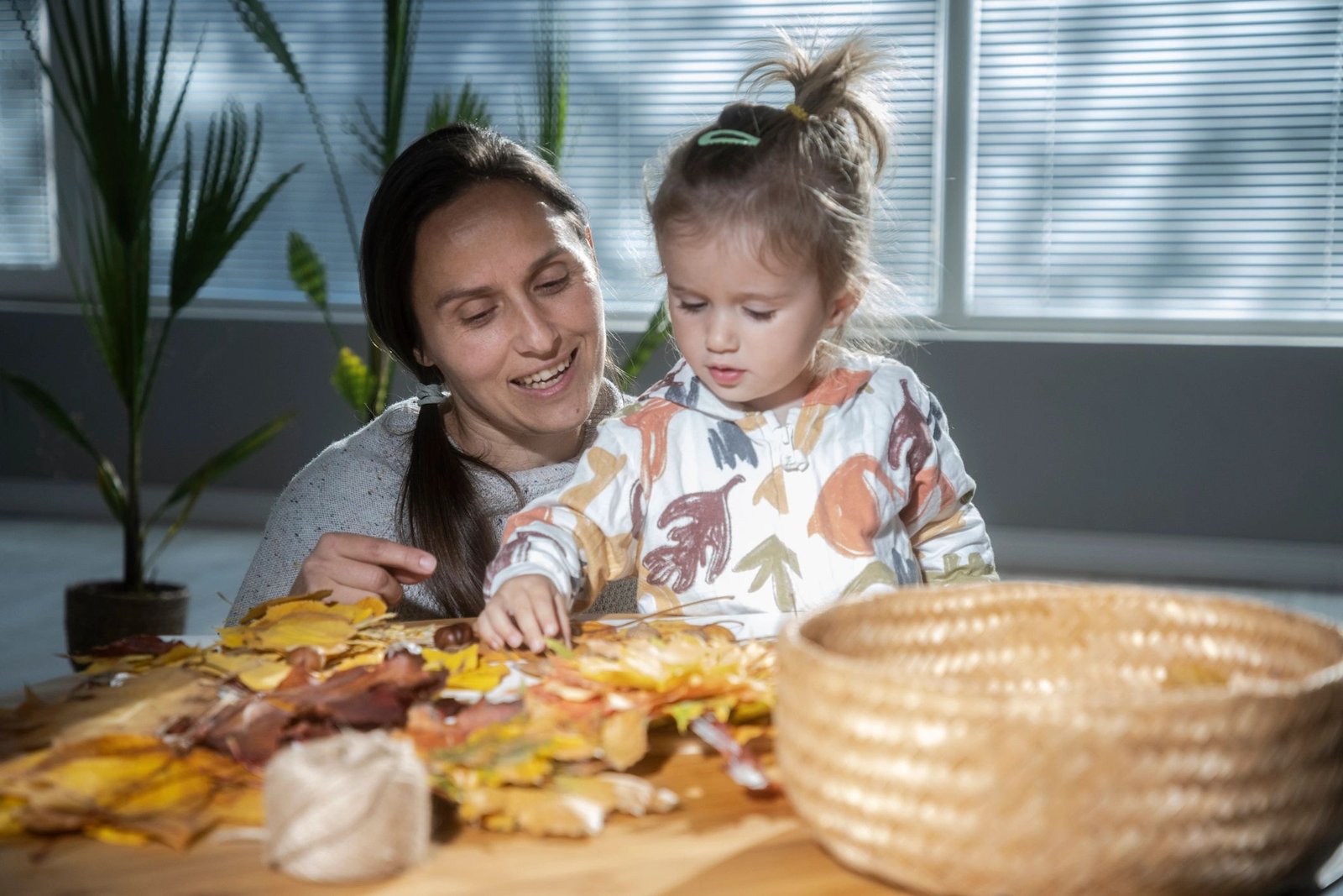 Childcare support image with adult and child